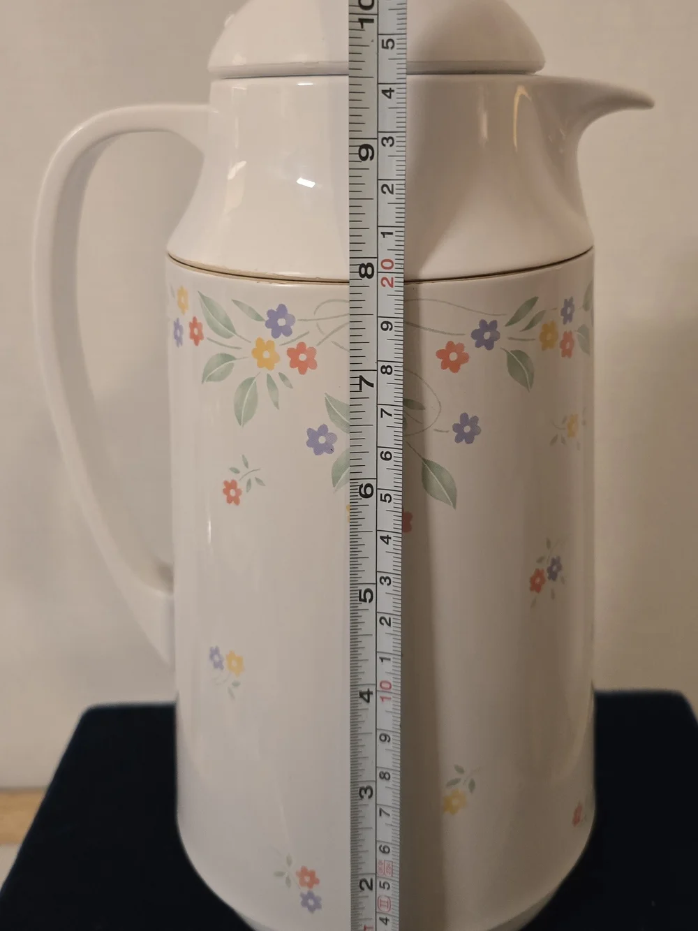 Vintage Corning Thermique 1-Qt Thermal Carafe English Meadow Pattern